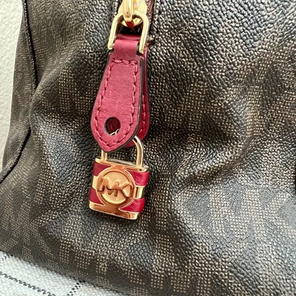 Michael Kors Collection Brown and Red Bag - Picture 3 of 9